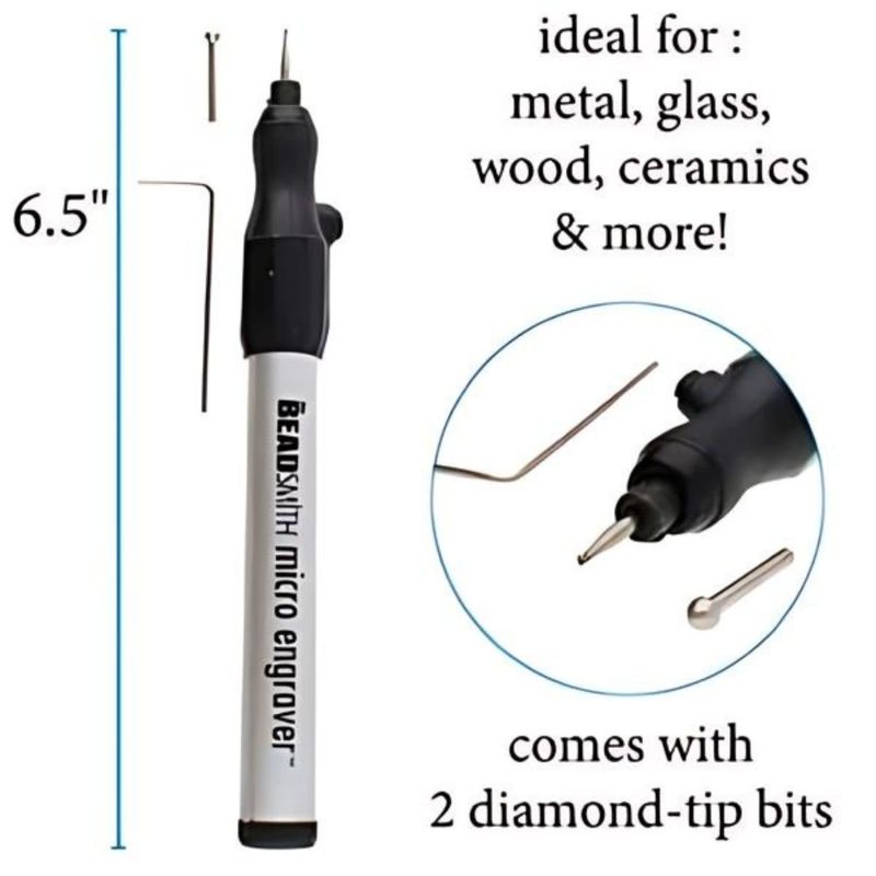Micro Engraver, 2 Nib Sizes, Requires 2 AAA Batteries