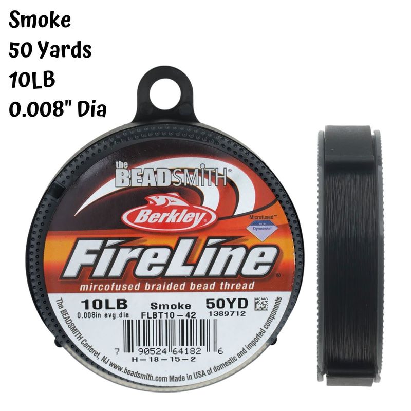 10lb Fireline, Smoke Grey, 50 Yards, 0.008&quot;/0.20mm, 28gms/1oz