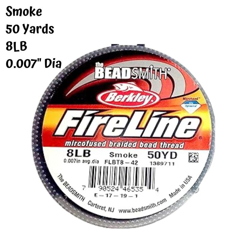 8lb Fireline, Smoke Grey, 50 yards, 0.007&quot;/0.17mm, 28gms/1oz