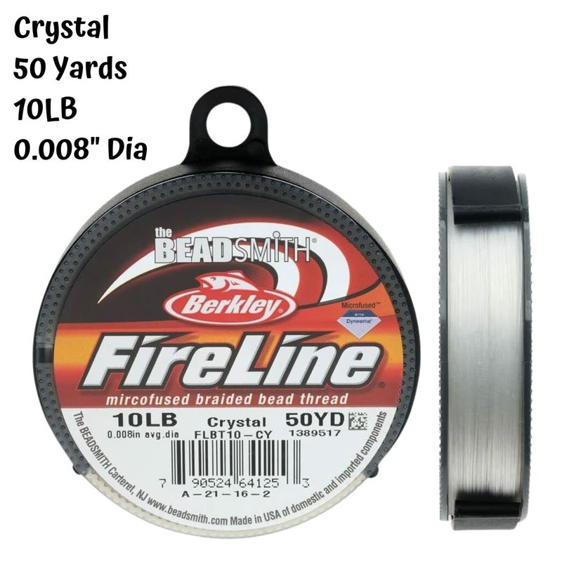 10lb Fireline, Crystal, 50 Yards, 0.008&quot;/0.20mm, 28gms/1oz