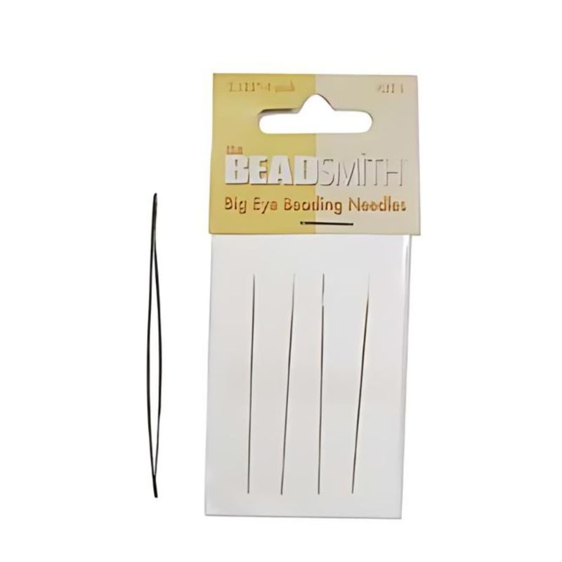 #10 Big Eye Beading Needles, 4Pcs, 2.12&quot; Long, 3gms/0.11oz