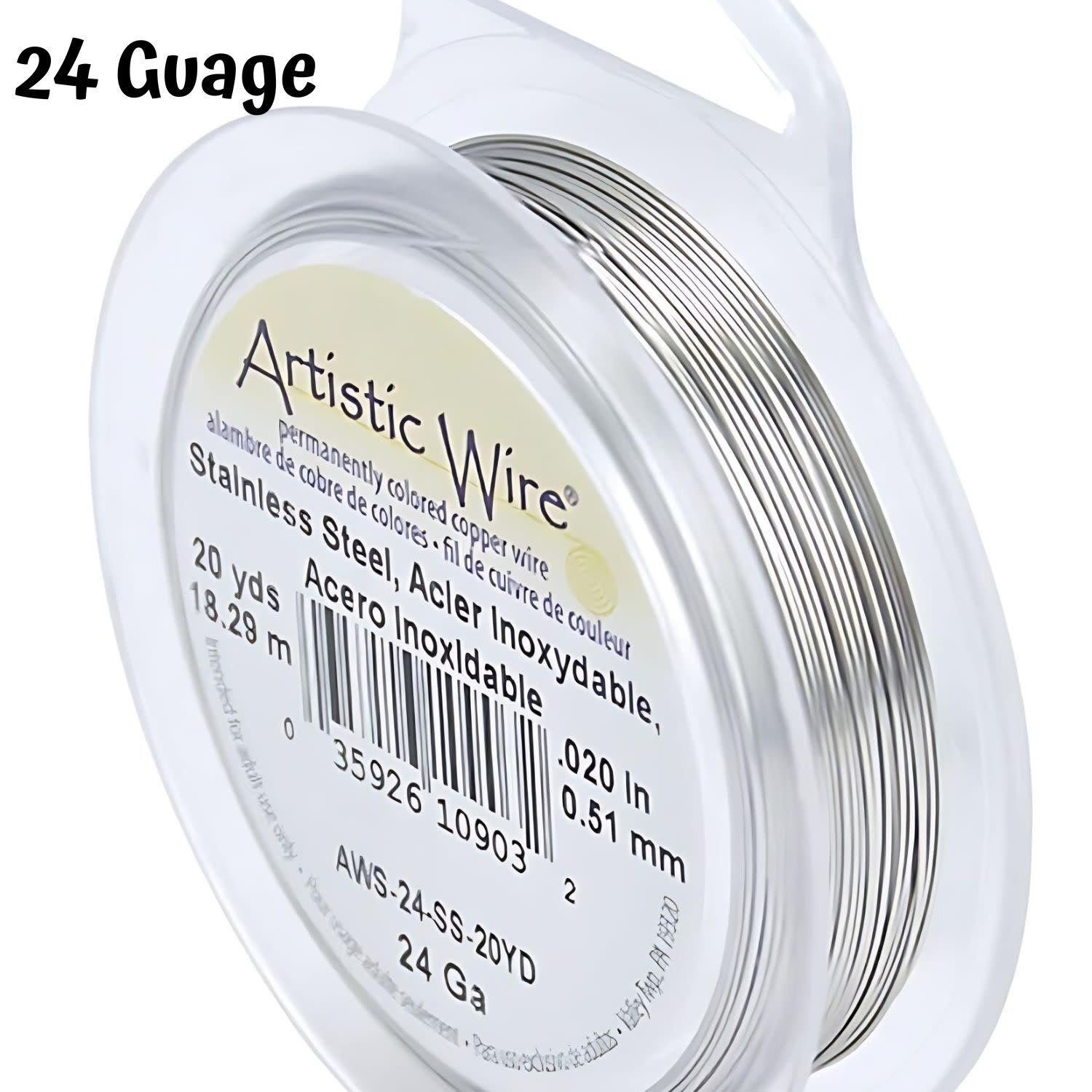 24 Gauge Stainless Steel Wire, 60ft/20yds