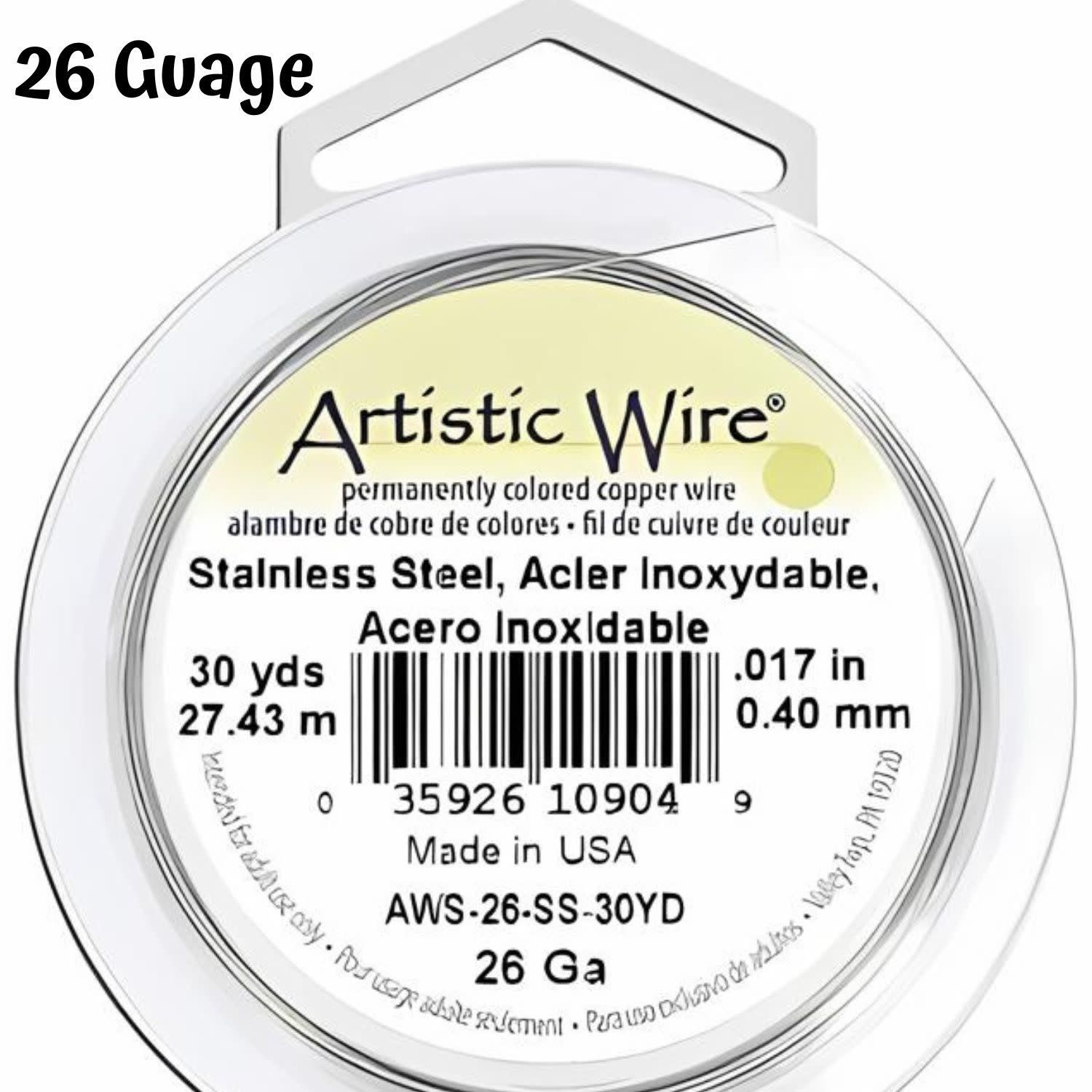 26 Gauge Stainless Steel Wire, 90ft/30yds