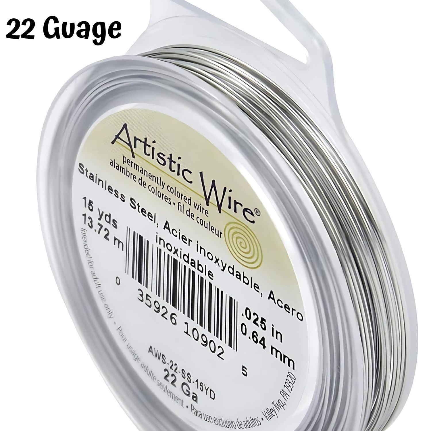 22 Gauge Stainless Steel Wire, 45ft/15yds
