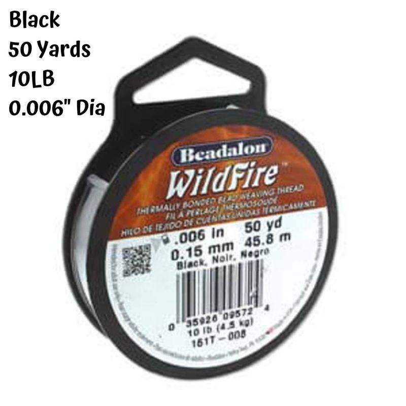 10lb Wildfire, Black, 50 Yards, 0.006&#39;&#39;/0.15mm Diameter, 28gms/1oz