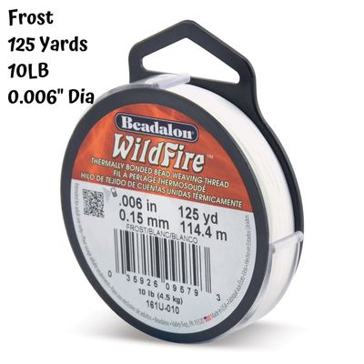 10Lb Wildfire, Frost, 125 Yards, 0.006&#39;&#39;/0.15mm Diameter, 56gms/2oz