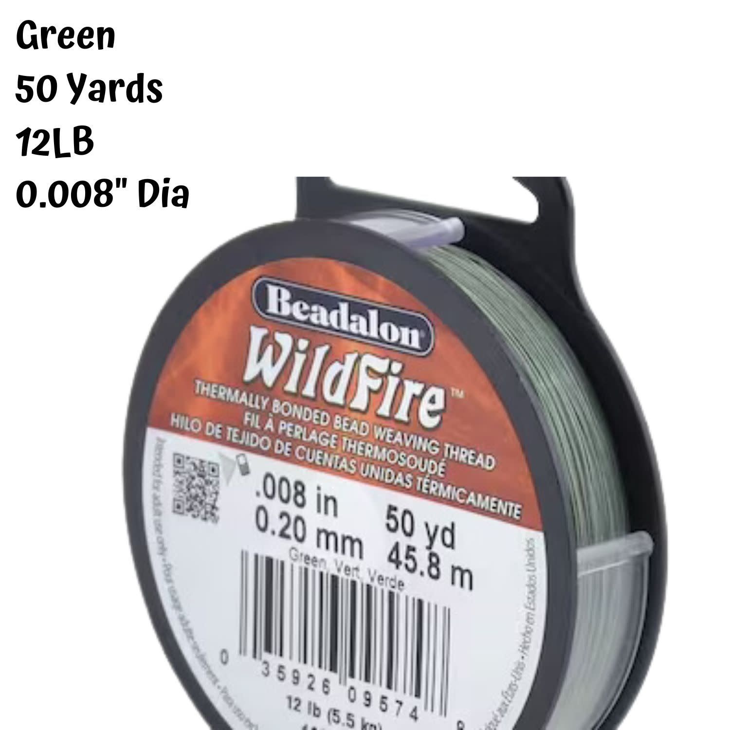 12lb Wildfire, Green, 50 Yards, 0.008&quot;/0.20mm Diameter, 28gms/1oz