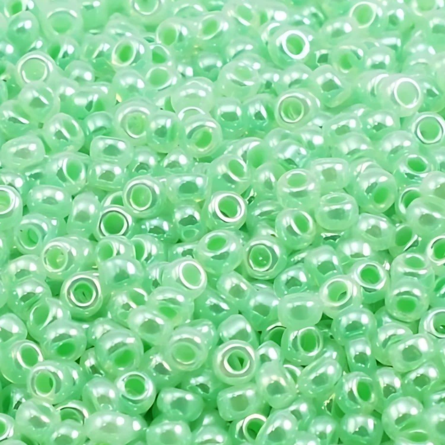#11 Miyuki Seed Beads - Mint Green Ceylon, 11-9520-TB, Approx 24 Grams, 1 five inch tube