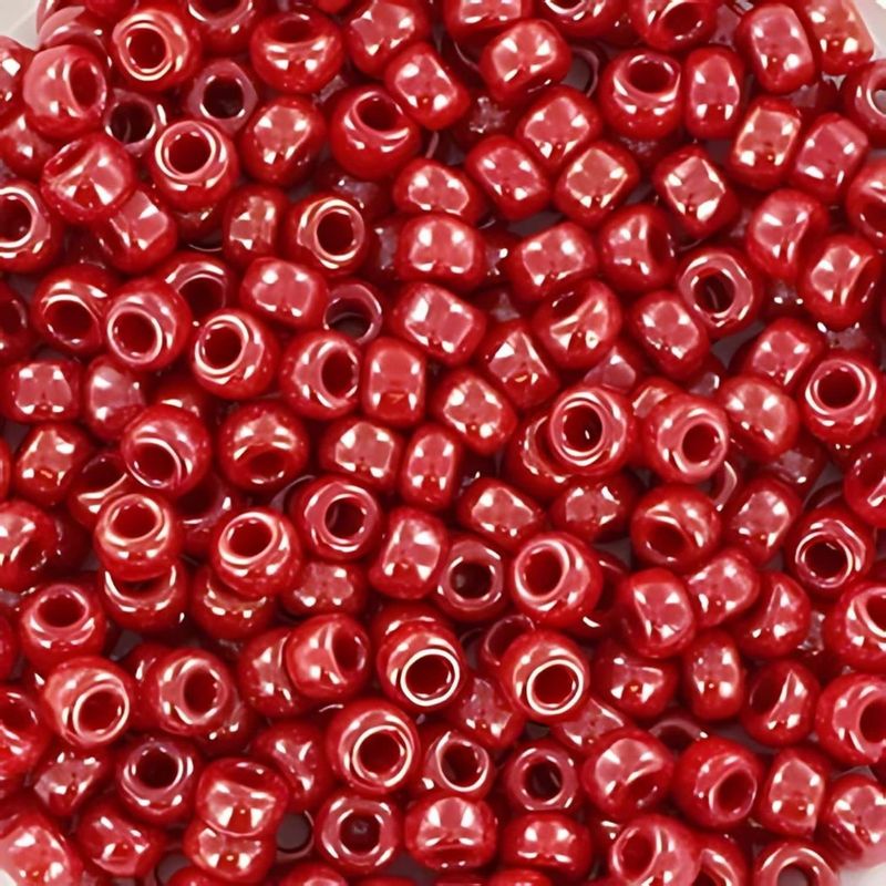 #11 Miyuki Seed Beads - Opaque Red Luster, 11-9426-TB, Approx 24 Grams, 1 five inch tube