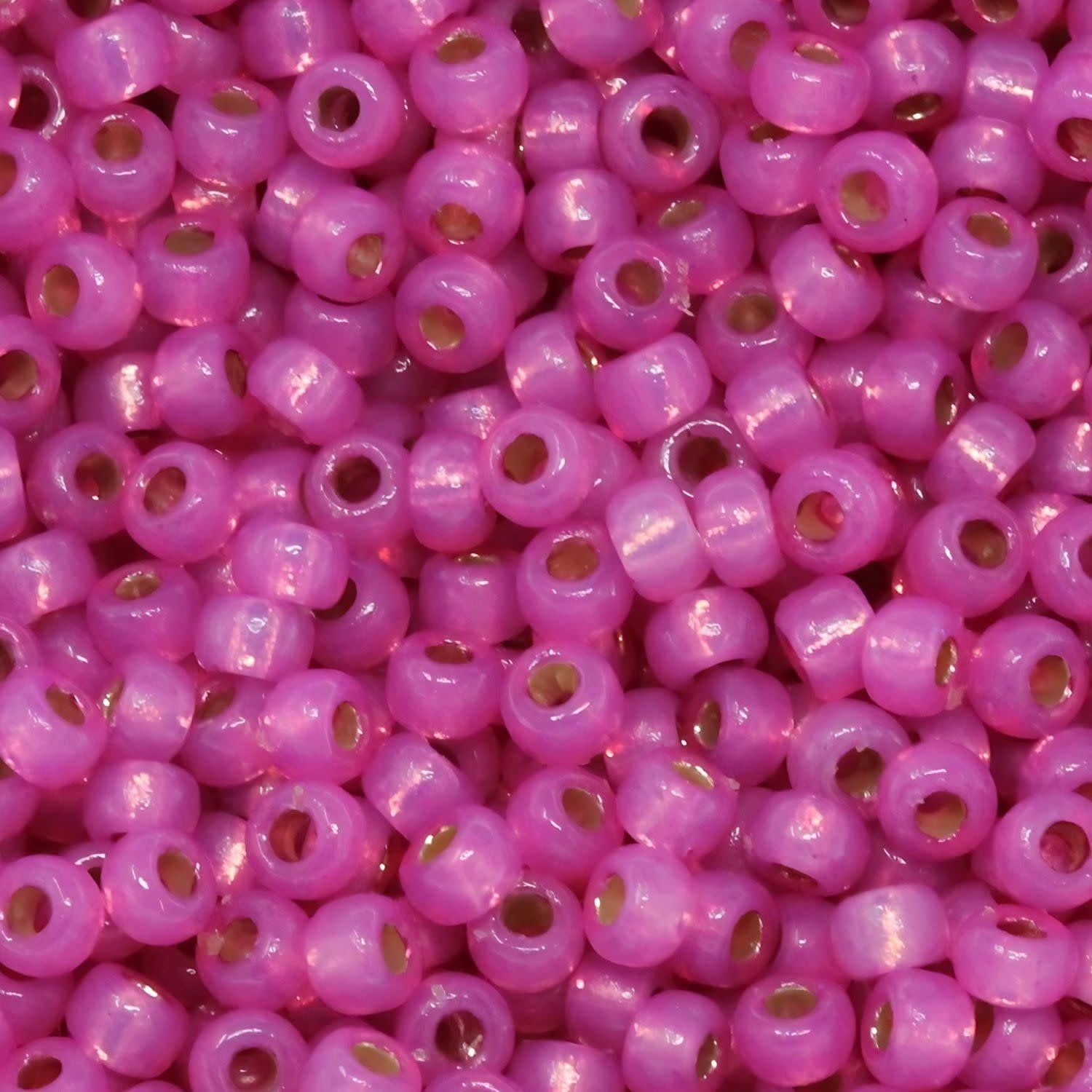 #8 Miyuki Seed Beads - Duracoat Silver Lined Dusty Rose Pink, 8-94238-TB, Approx 858 Beads/22 Grams, 1 five inch tube