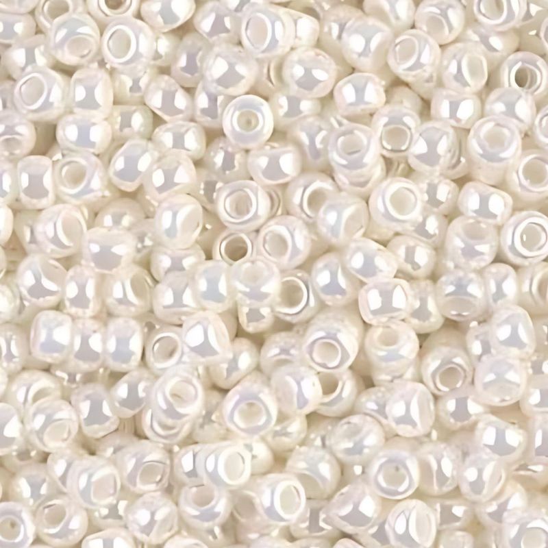 #6 Miyuki Seed Beads - Pearl Ceylon, 6-9591-TB, Approx 240 Beads, 1 five inch tube, 20 grams