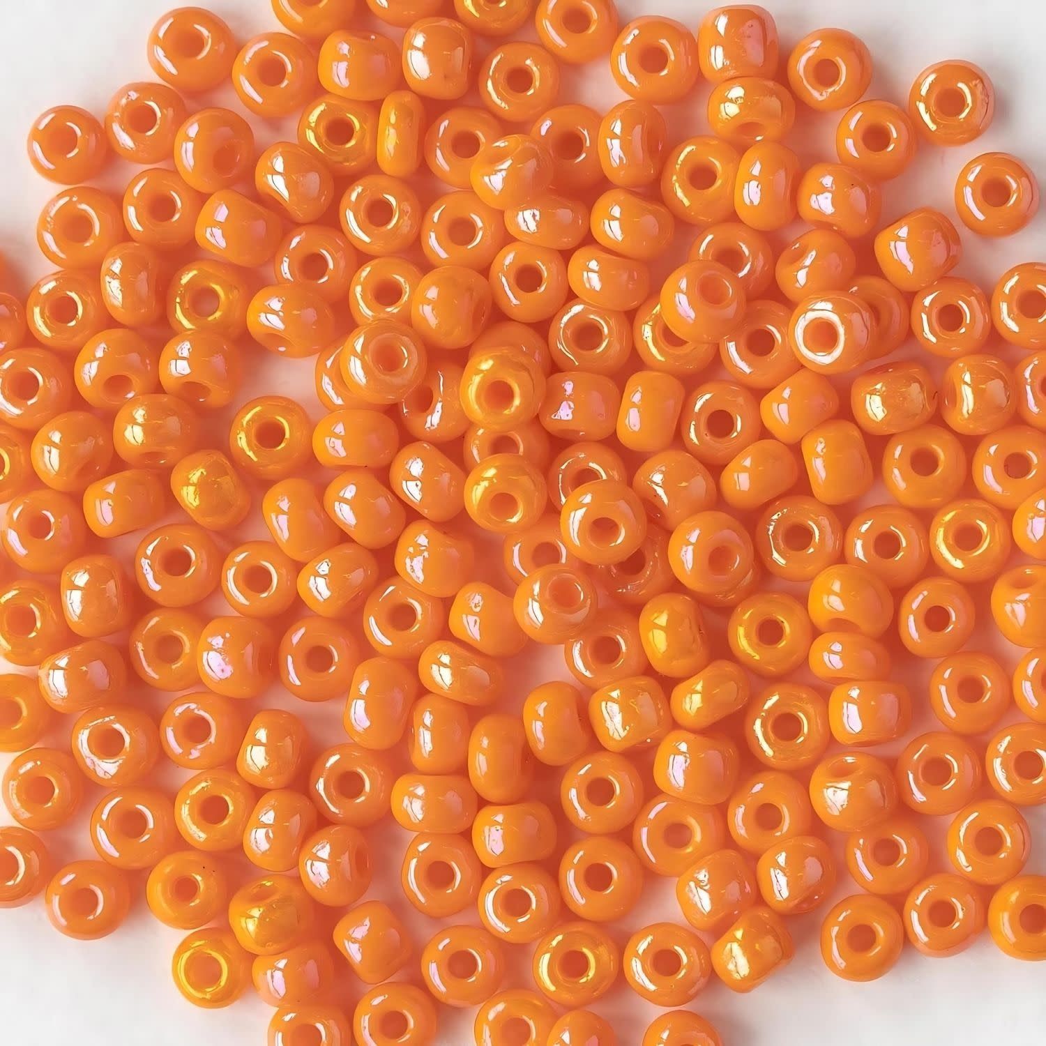 #11 Miyuki Seed Beads - Opaque Light Orange Luster, 11-9423-TB, Approx 24 Grams, 1 five inch tube