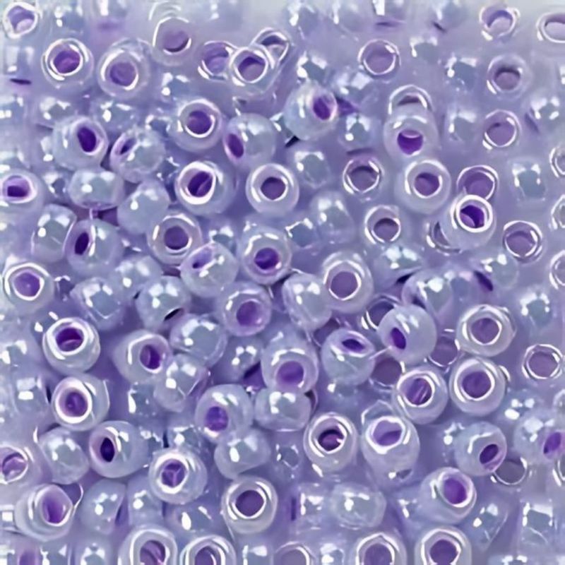 #6 Miyuki Seed Beads - Lilac Ceylon, 6-9538-TB, Approx 240 Beads, 1 five inch tube, 20 grams
