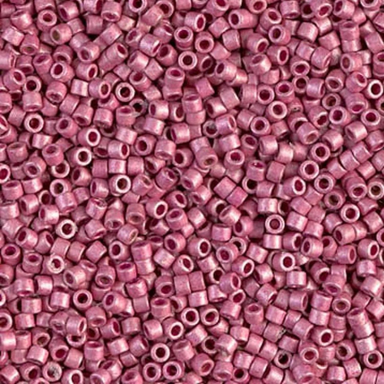 #11 Delica Seed Beads, Matte Duracoat Galvanized Hot Pink, DB1840F-TB, Approx 1440 Beads, 1 two inch tube, 7.2 grams