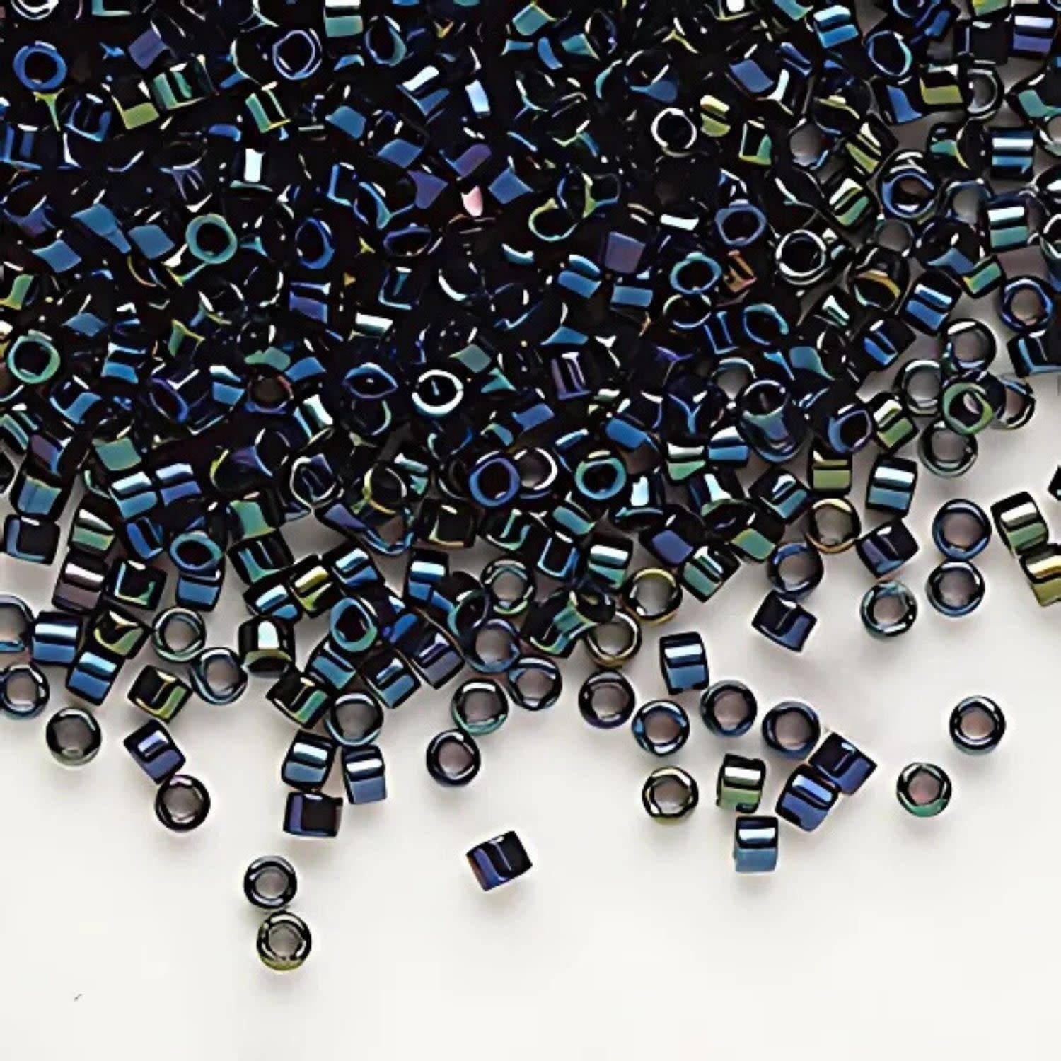 #11 Delica Seed Beads, Blue Iris, DB002-TB, Approx 1440 Beads, 1 two inch tube, 7.2 grams