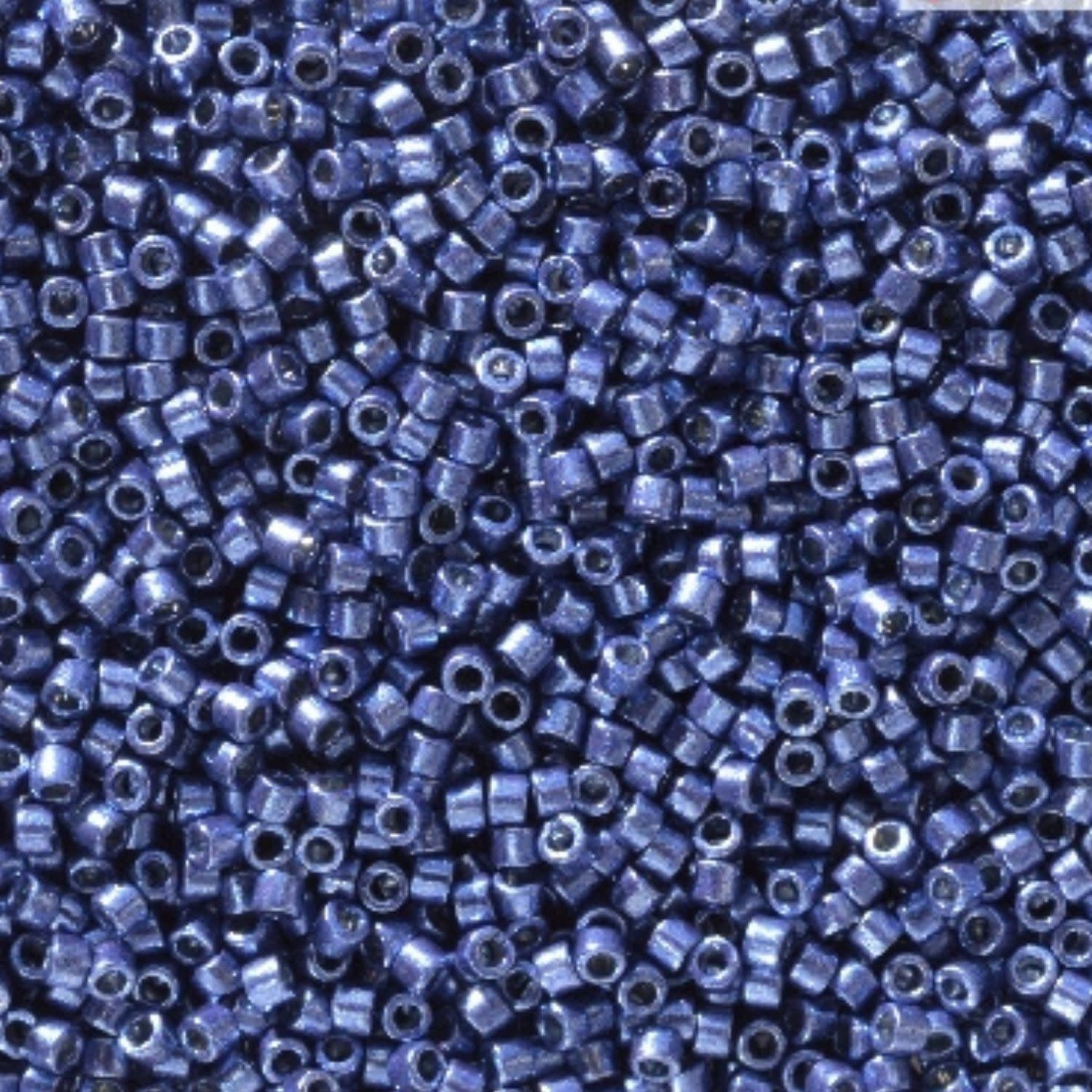 #11 Delica Seed Beads, Duracoat Galvanized Mermaid Blue, DB2517-TB, Approx 1440 Beads, 1 two inch tube, 7.2 grams