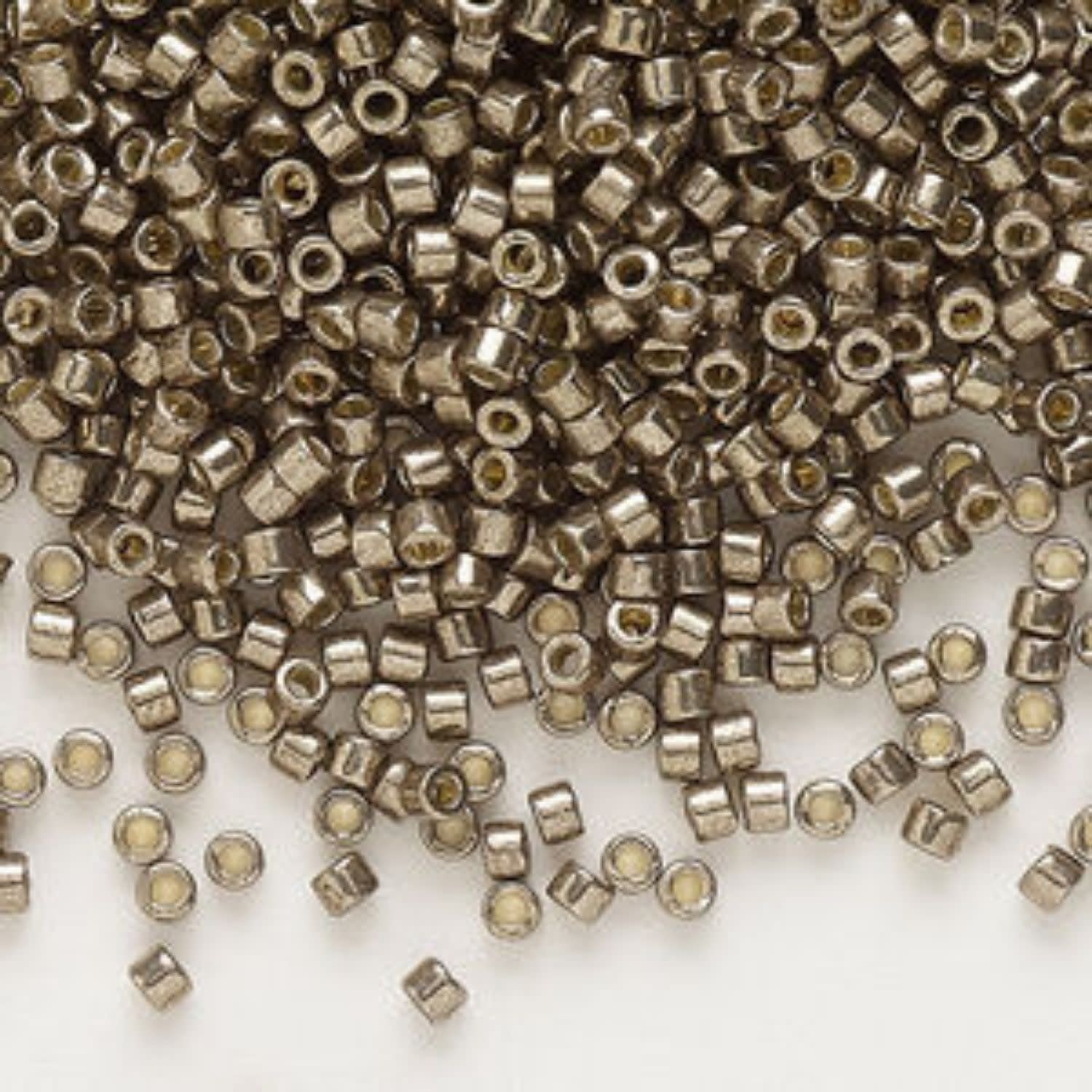 #11 Delica Seed Beads, Duracoat Galvanized Pewter, DB1852-TB, Approx 1440 Beads, 1 two inch tube, 7.2 grams