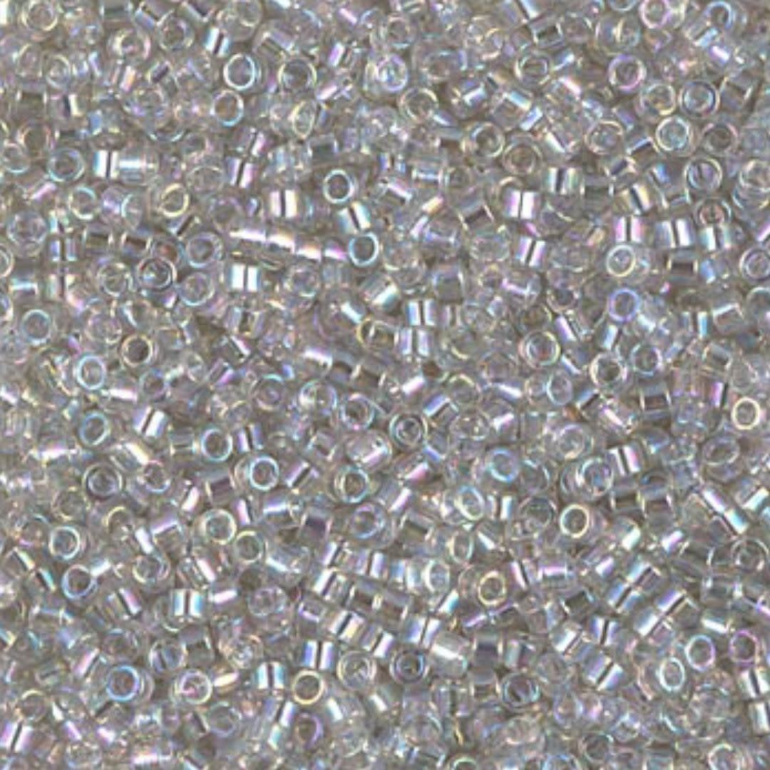 #11 Delica Seed Beads, Grey Mist Transparent Luster, DB1231-TB, Approx 1440 Beads, 1 two inch tube, 7.2 grams