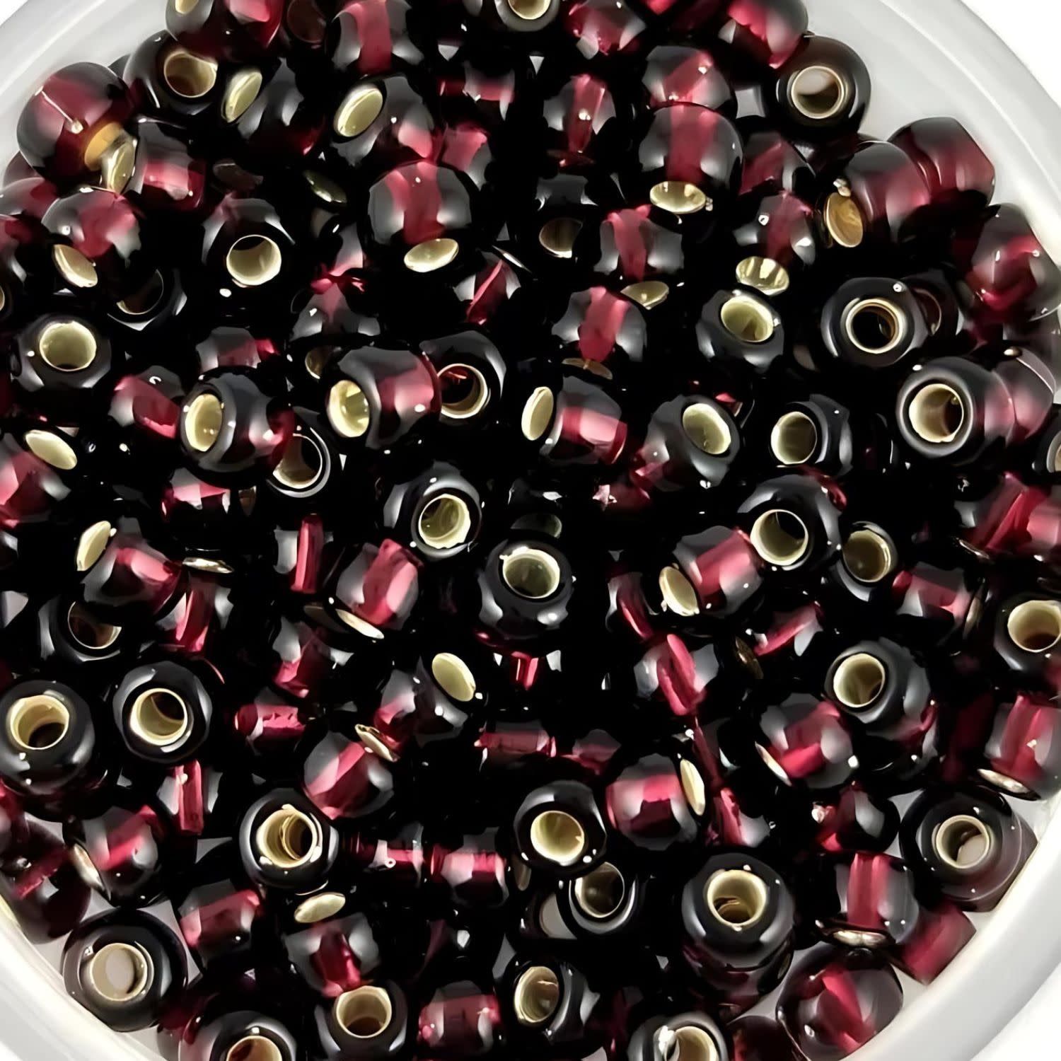 #8 Miyuki Seed Beads - Silver Lined Dark Smoky Amethyst, 8-92428-TB, Approx 858 Beads/22 Grams, 1 five inch tube