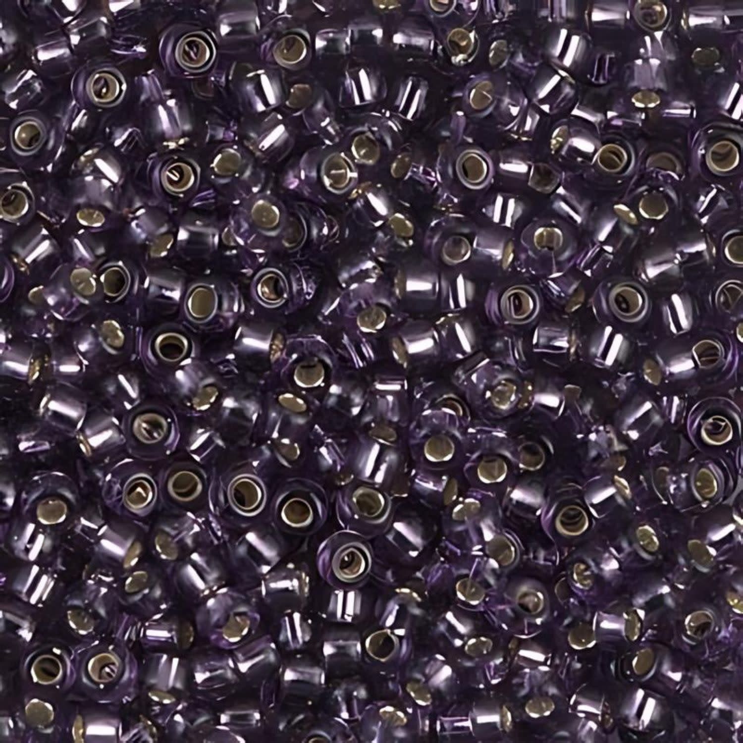 #11 Miyuki Seed Beads - Silver Lined Amethyst, 11-924-TB, Approx 24 Grams, 1 five inch tube