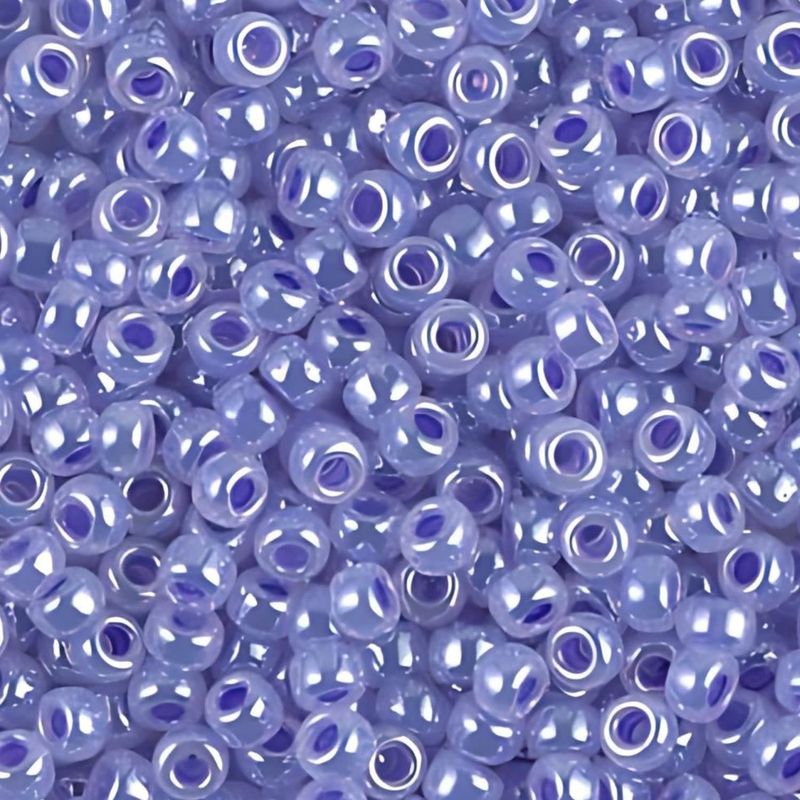 #8 Miyuki Seed Beads - Lilac Ceylon, 8-9538-TB, Approx 858 Beads/22 Grams, 1 five inch tube