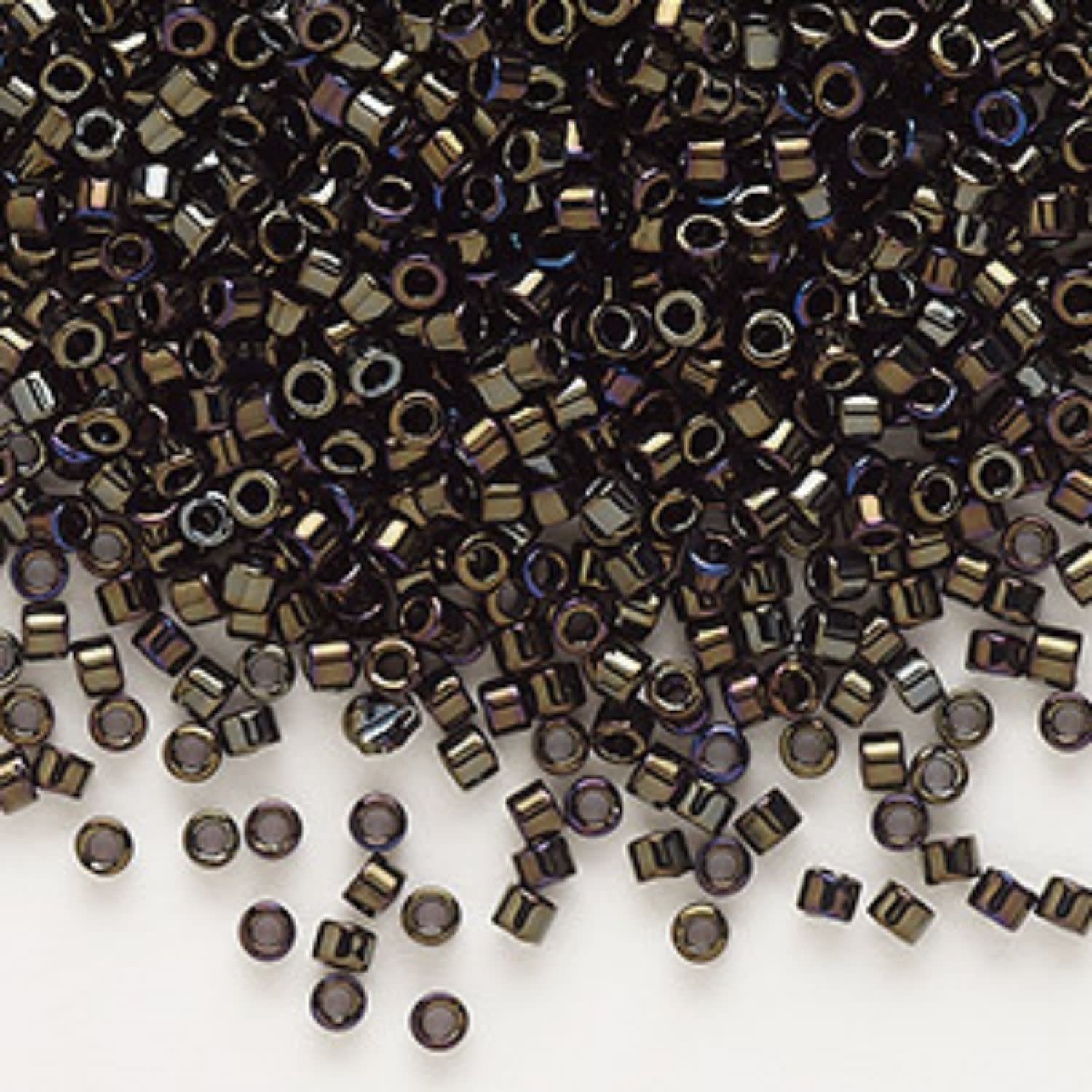 #11 Delica Seed Beads, Brown Iris, DB007-TB, Approx 1440 Beads, 1 two inch tube, 7.2 grams