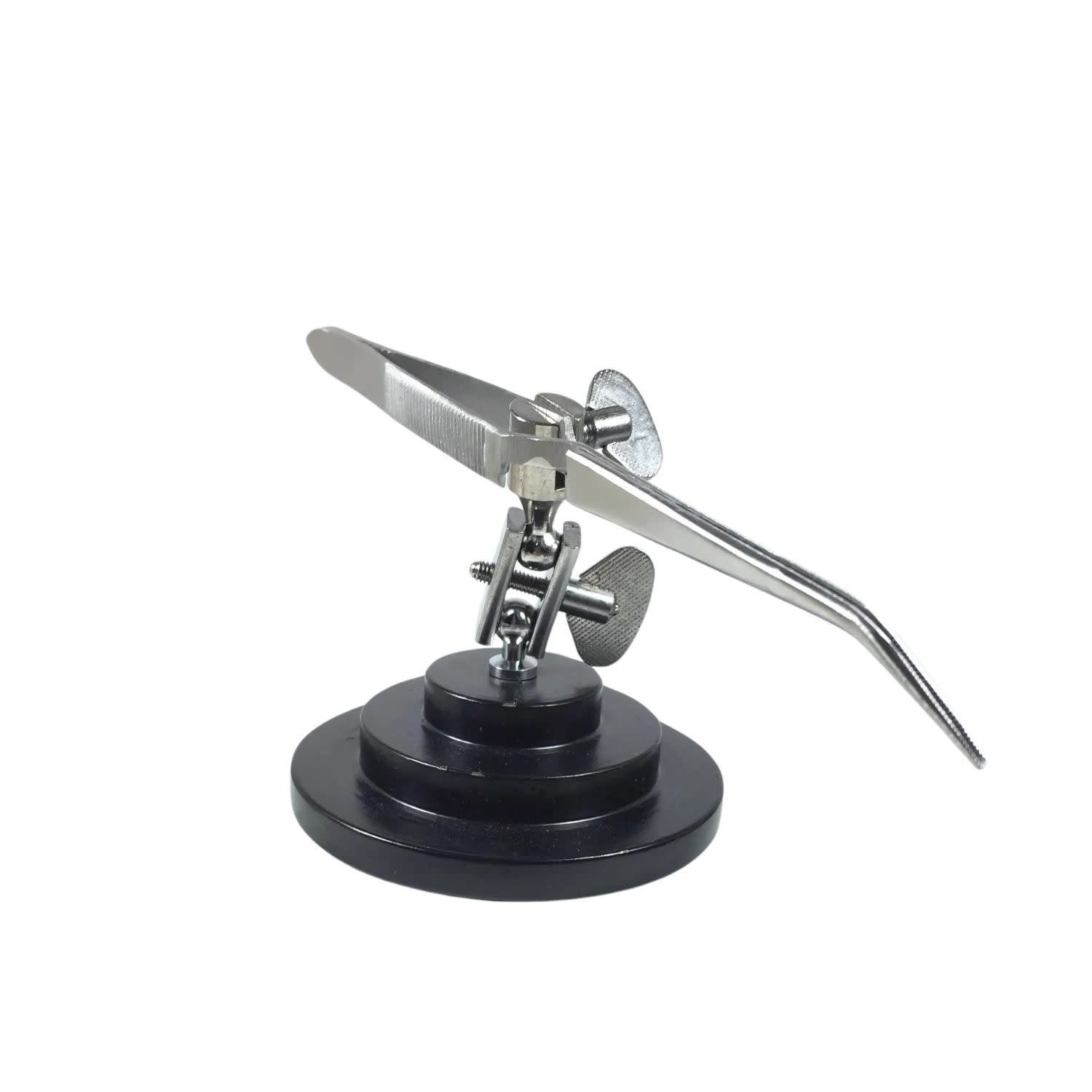Third Hand, Round Base With Tweezer, 347 Grams, Soldering, 12.24oz