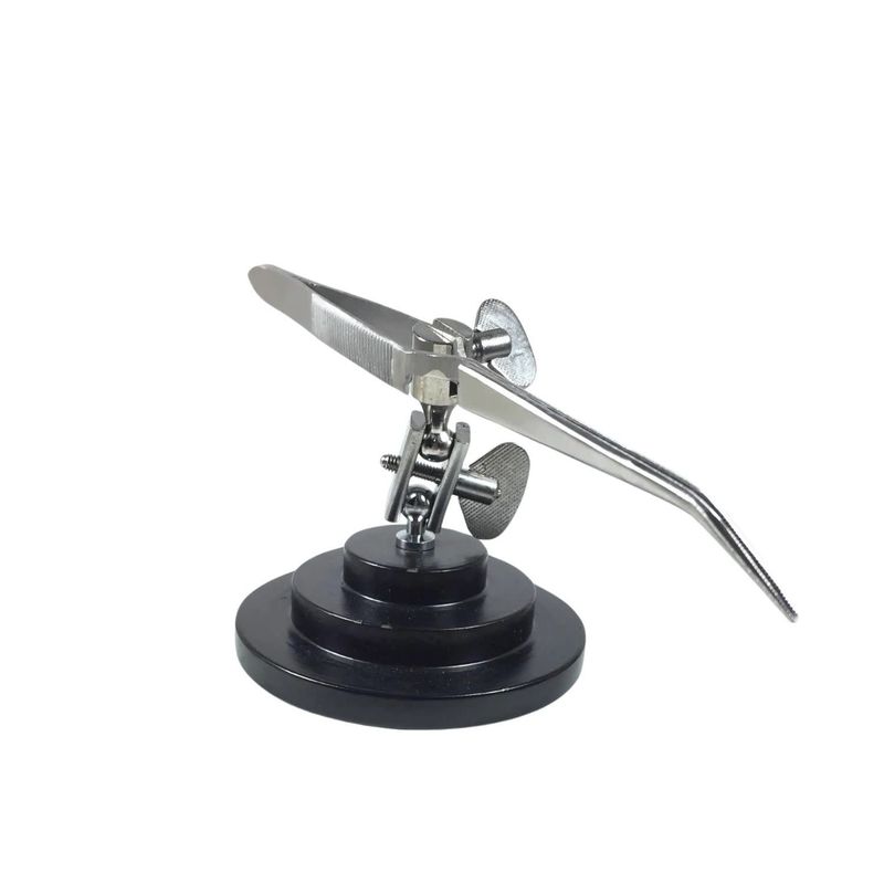 Third Hand, Round Base With Tweezer, 347 Grams, Soldering, 12.24oz