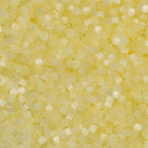 #11 Delica Seed Beads, Satin Silk Light Yellow, DB823-TB, Approx 1440 Beads, 1 two inch tube, 7.2 grams