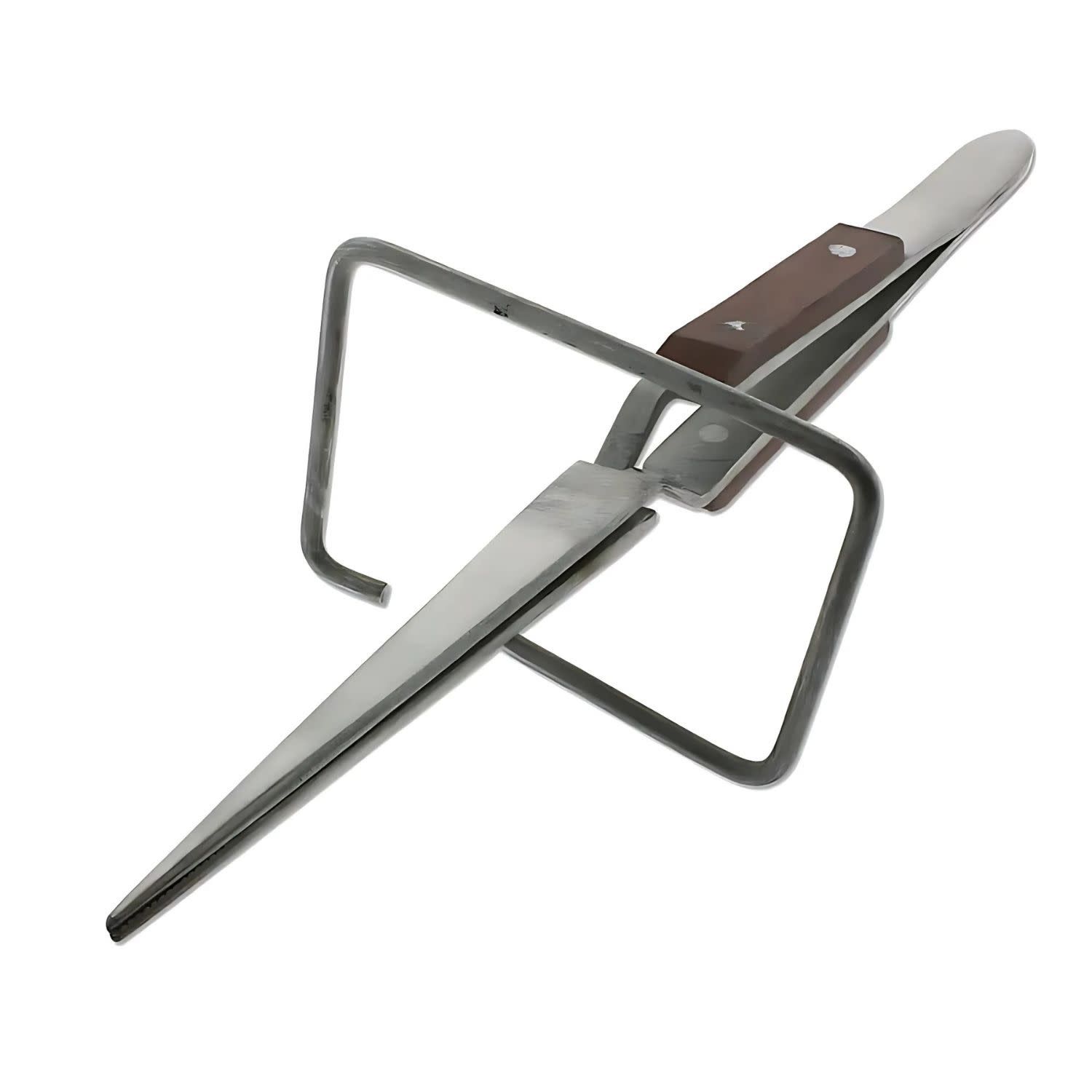 Soldering Tweezer On Stand, Fibre Grip, 6-1/2&quot;, 24.5oz