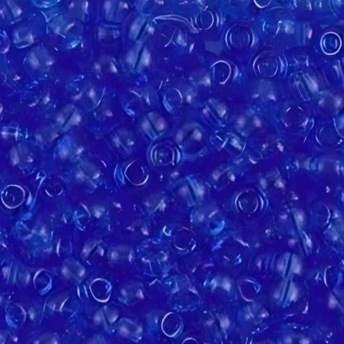 #8 Miyuki Seed Beads - Transparent Sapphire Blue, 8-9150-TB, Approx 858 Beads/22 Grams, 1 five inch tube