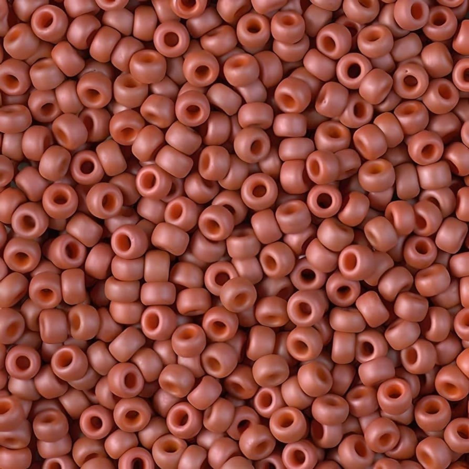 #11 Miyuki Seed Beads - Matte Opaque Terra Cotta, 11-91236-TB, Approx 24 Grams, 1 five inch tube
