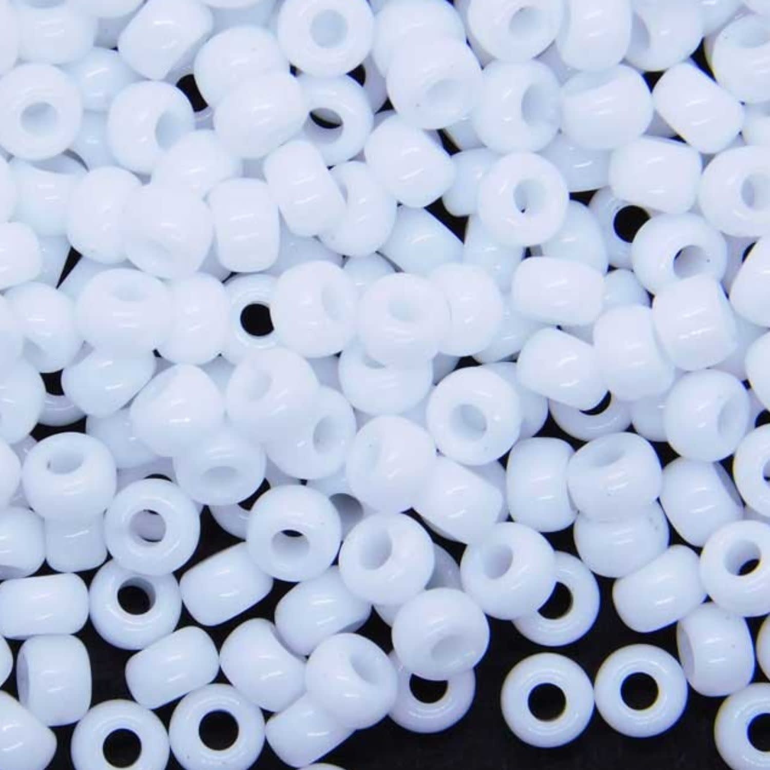 #8 Miyuki Seed Beads - Opaque White, 8-9402-TB, Approx 858 Beads/22 Grams, 1 five inch tube
