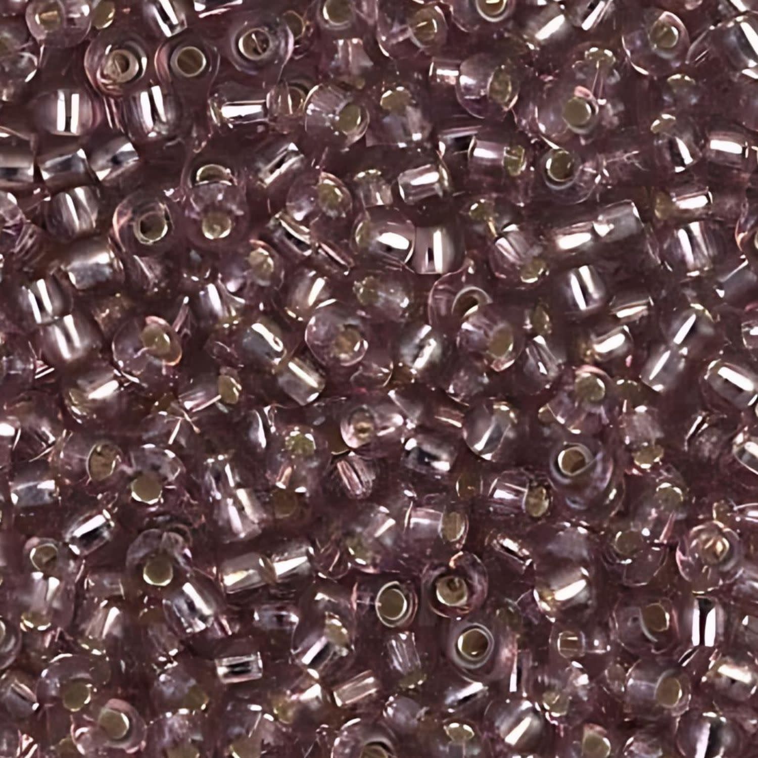 #8 Miyuki Seed Beads - Silver Lined Smoky Amethyst, 8-912-TB, Approx 858 Beads/22 Grams, 1 five inch tube
