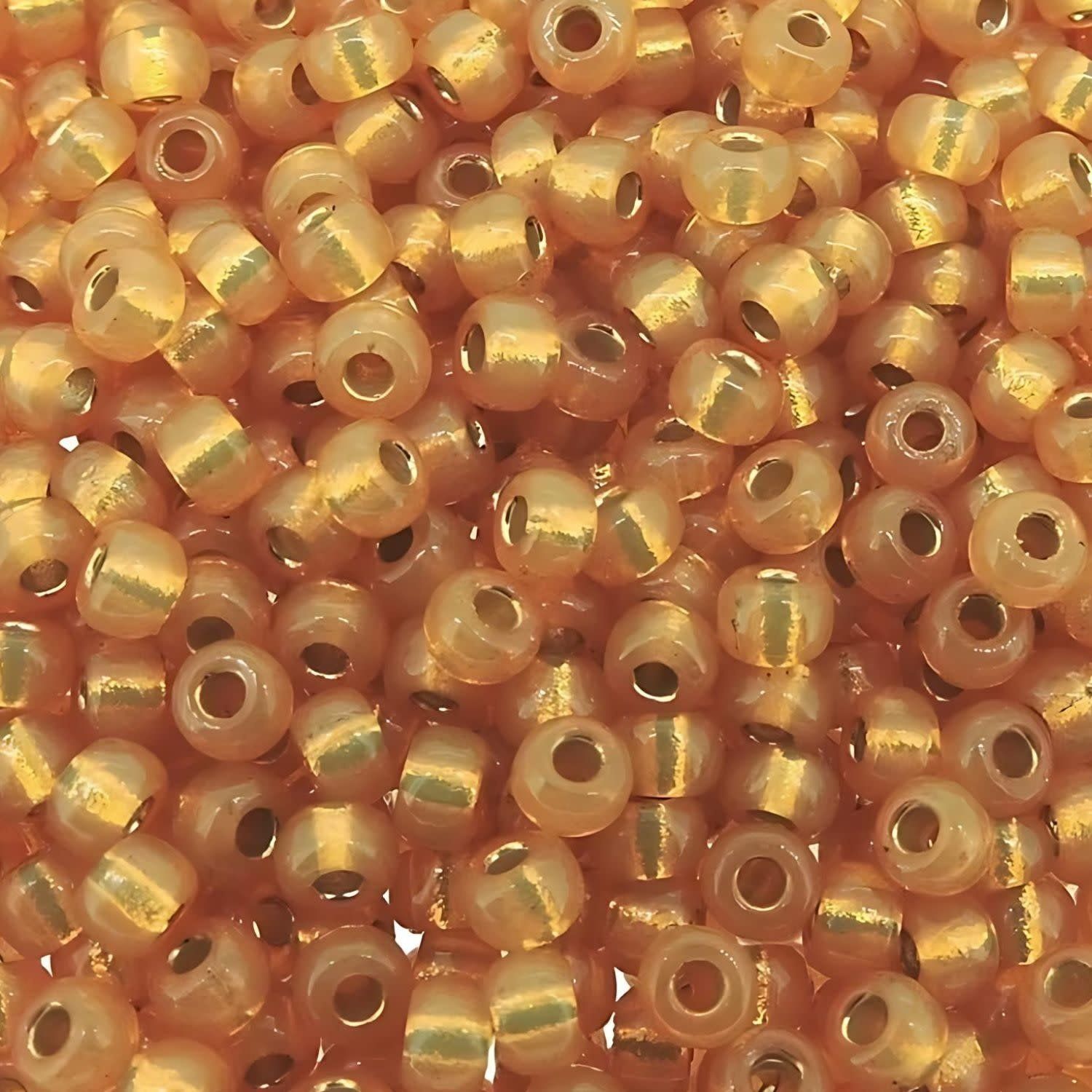 #8 Miyuki Seed Beads - Duracoat Silver Lined Maize Gold, 8-94231-TB, Approx 858 Beads/22 Grams, 1 five inch tube