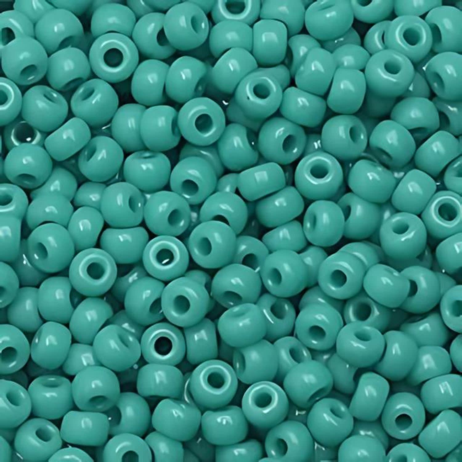 #8 Miyuki Seed Beads - Opaque Turquoise Green, 8-9412-TB, Approx 858 Beads/22 Grams, 1 five inch tube