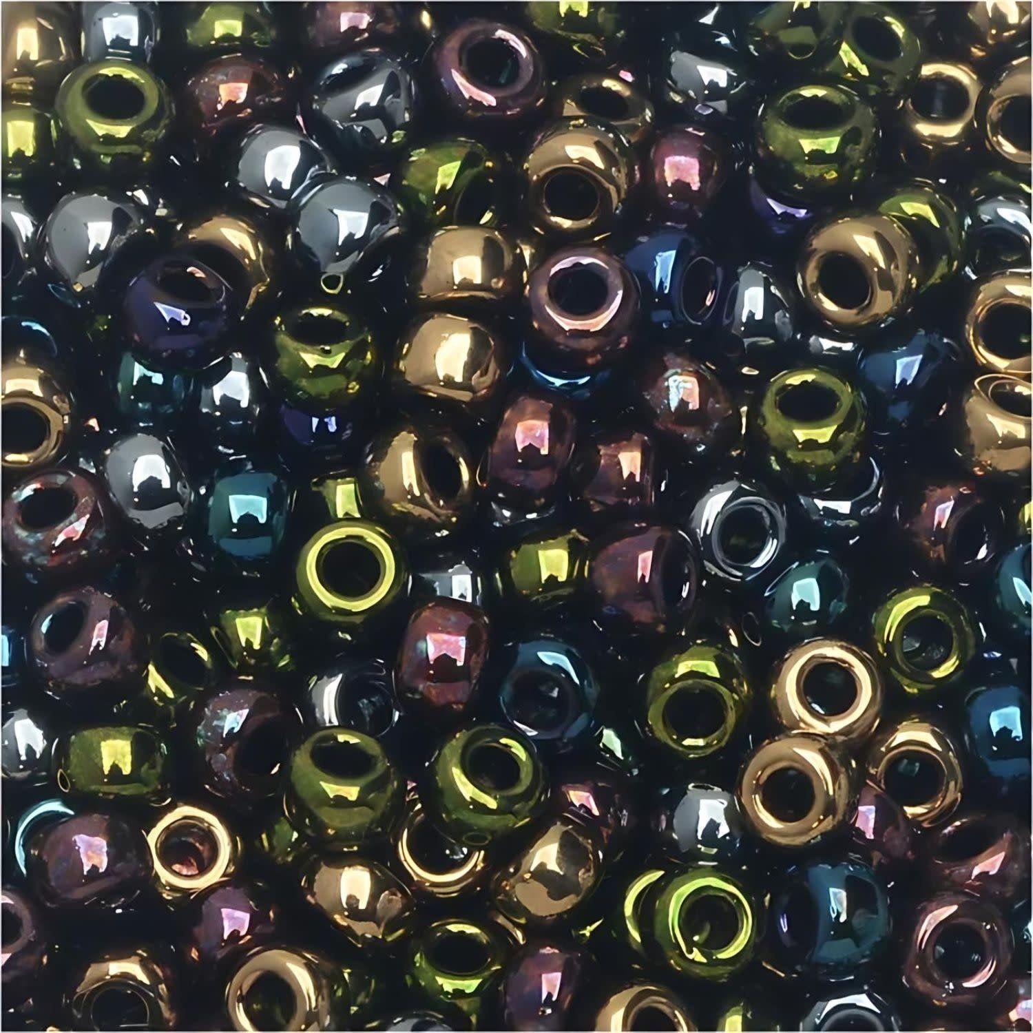 #8 Miyuki Seed Beads - Mix Heavy Metals, 8-9MIX23-TB, Approx 858 Beads/22 Grams, 1 five inch tube