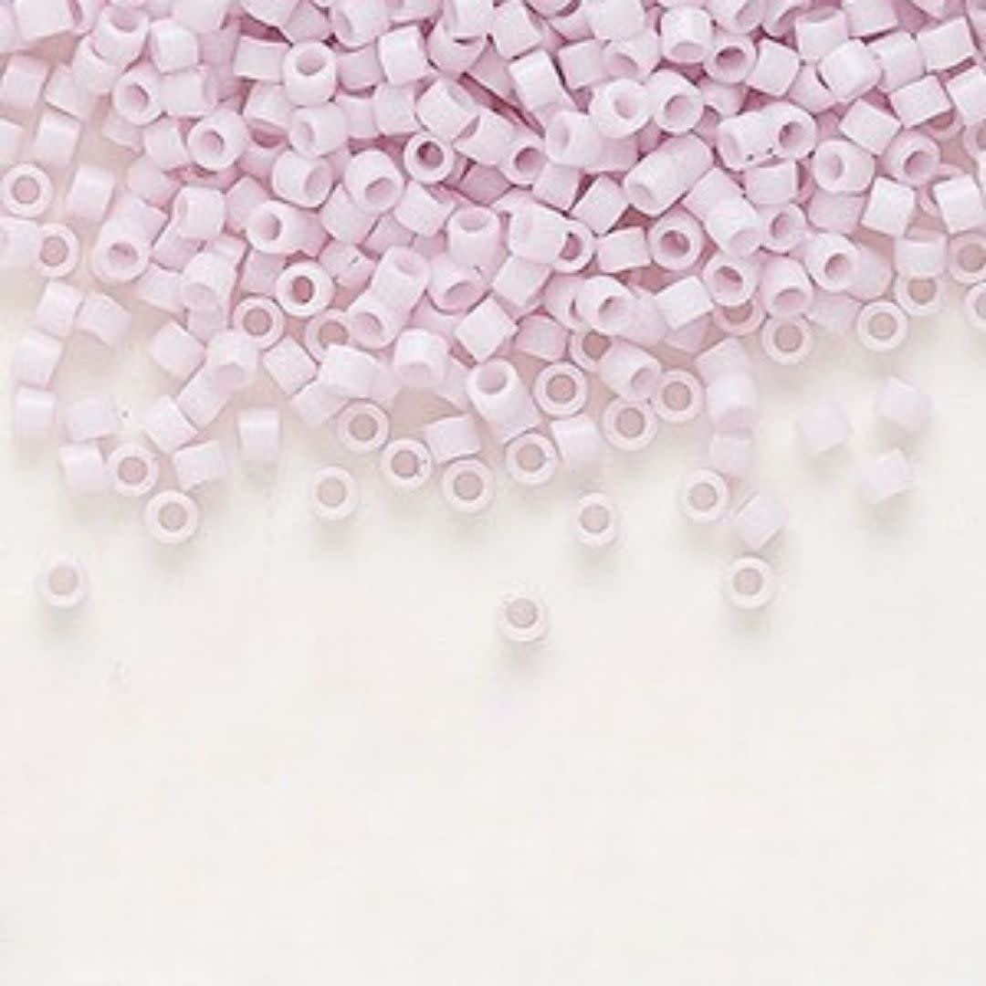 #11 Delica Seed Beads, Opaque Pale Rose, DB1494-TB, Approx 1440 Beads, 1 two inch tube, 7.2 grams