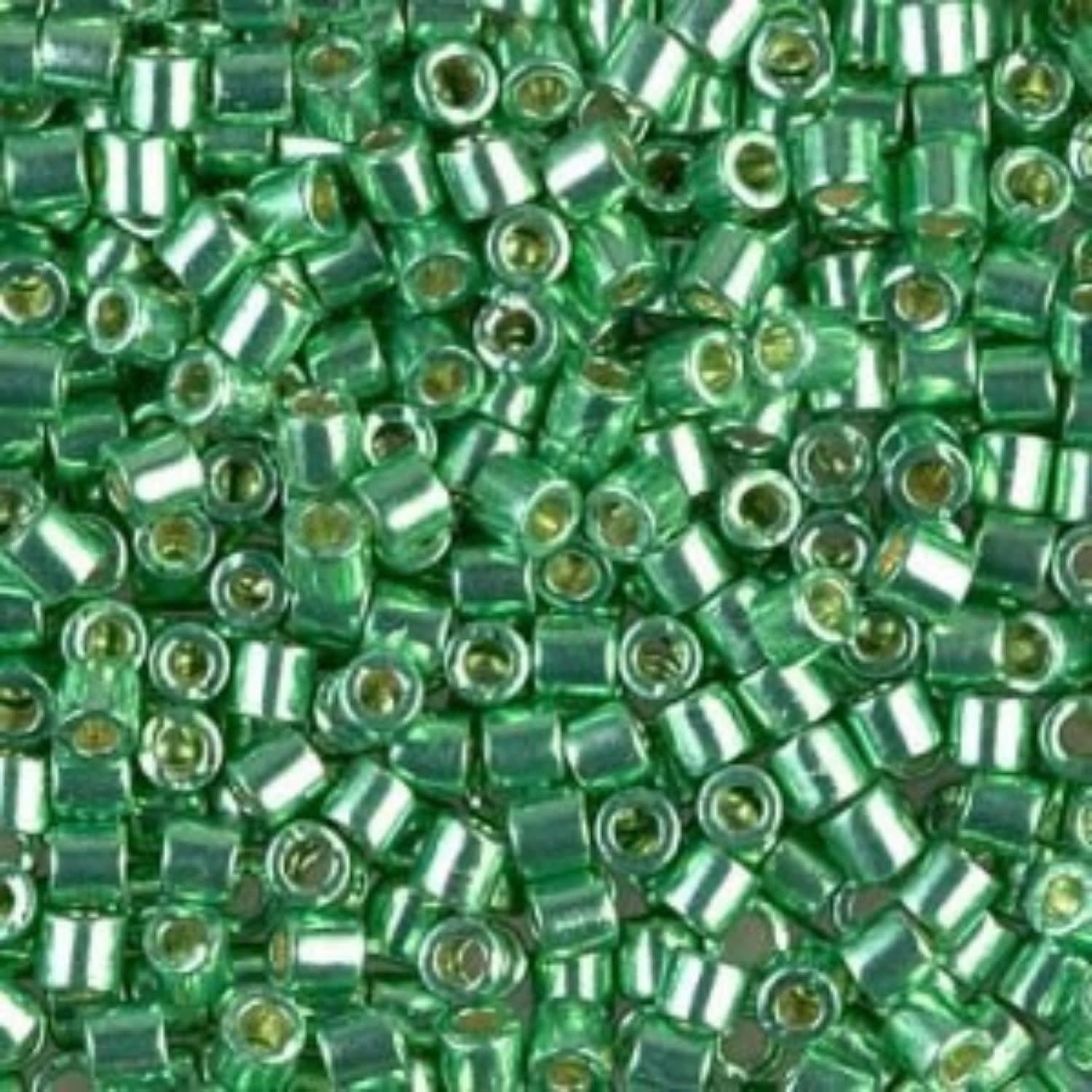 #11 Delica Seed Beads, Duracoat Galvanized Dark Mint Green, DB1844-TB, Approx 1440 Beads, 1 two inch tube, 7.2 grams