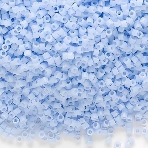 #11 Delica Seed Beads, Opaque Agate Blue, DB1137-TB, Approx 1440 Beads, 1 two inch tube, 7.2 grams