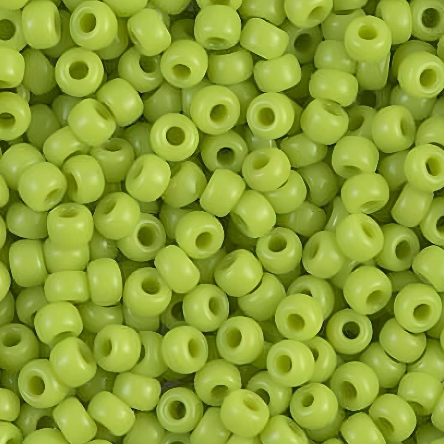 #8 Miyuki Seed Beads - Opaque Chartreuse, 8-9416-TB, Approx 858 Beads/22 Grams, 1 five inch tube