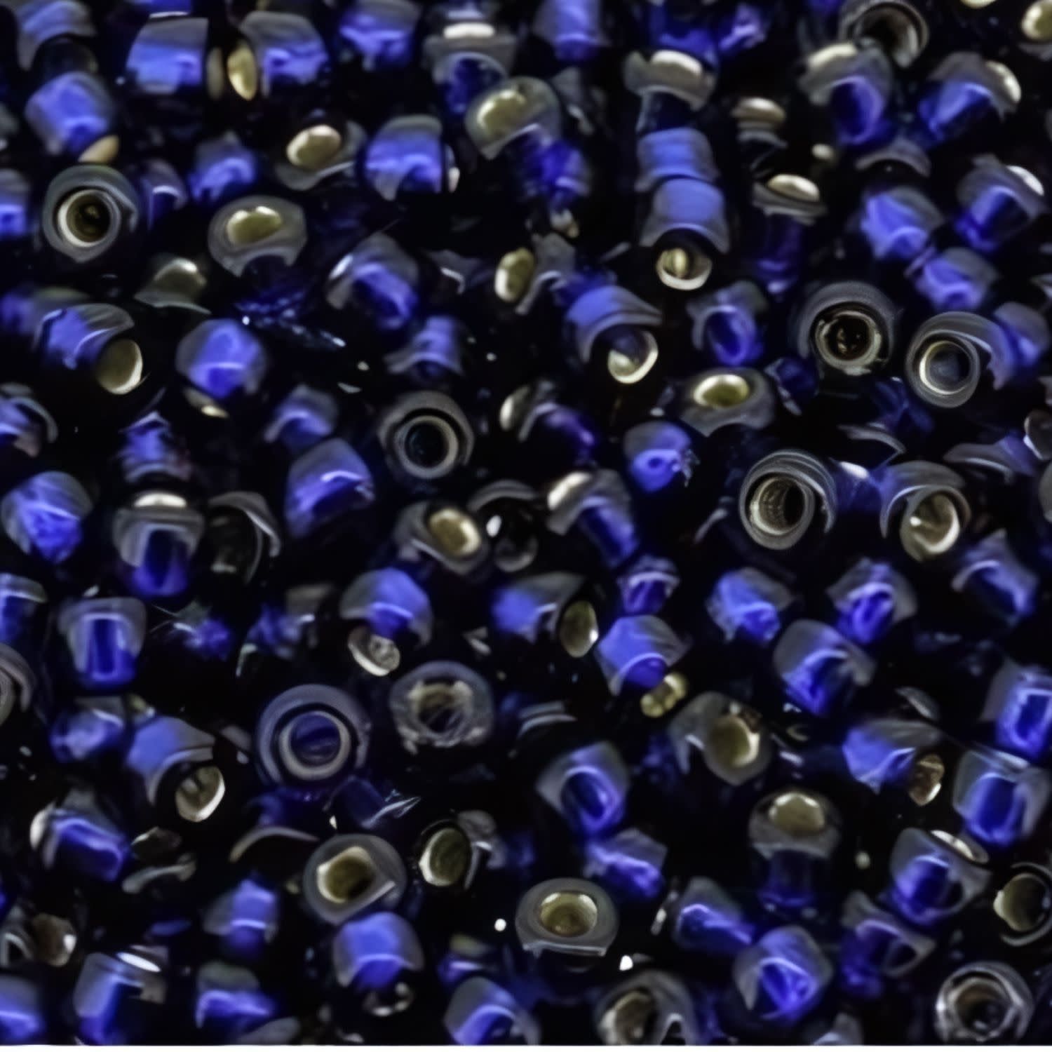 #8 Miyuki Seed Beads - Duracoat Silver Lined Dark Navy Blue, 8-94282-TB, Approx 858 Beads/22 Grams, 1 five inch tube