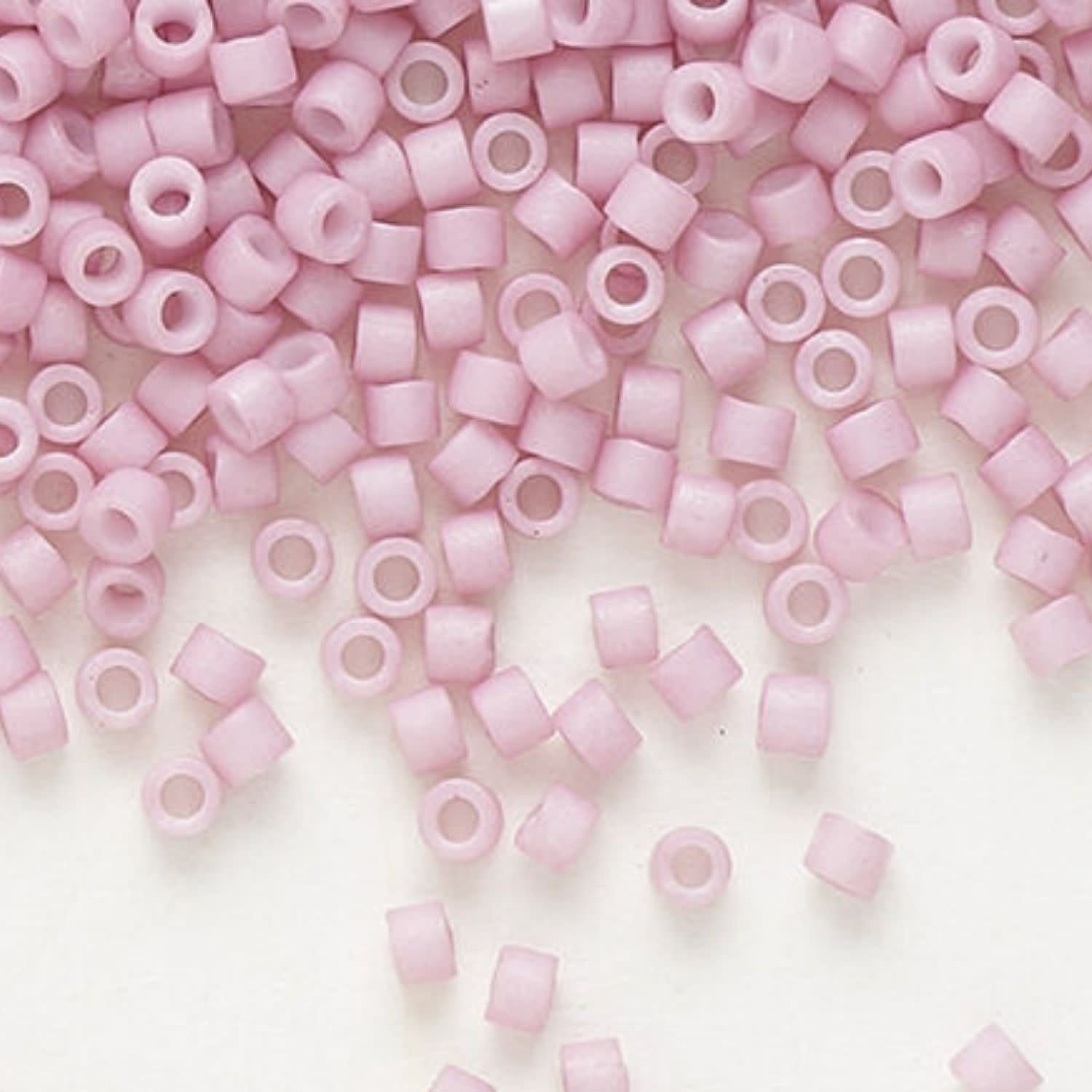 #11 Delica Seed Beads, Matte Opaque Rose, DB355-TB, Approx 1440 Beads, 1 two inch tube, 7.2 grams
