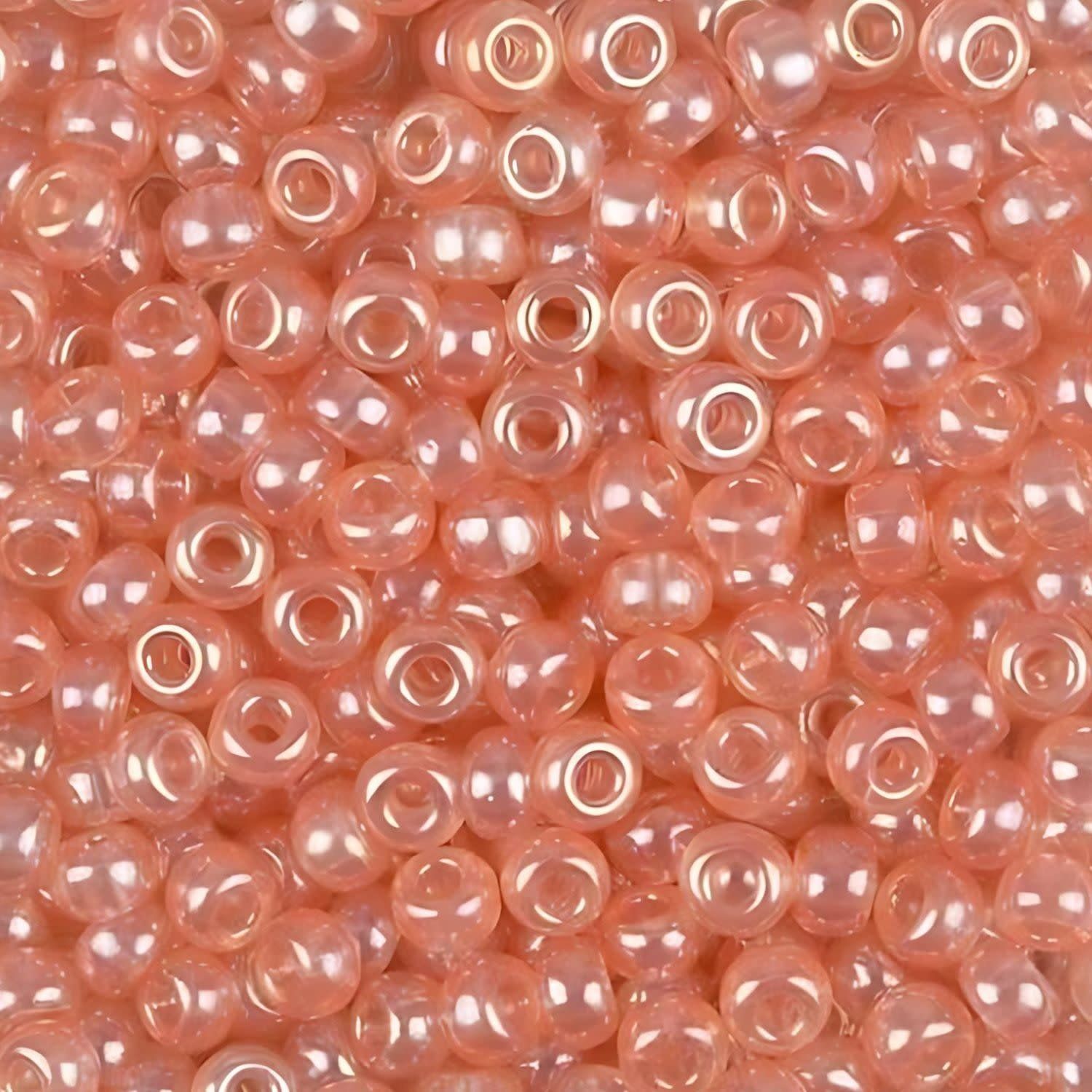 #8 Miyuki Seed Beads - Pink Shell Luster, 8-9366-TB, Approx 858 Beads/22 Grams, 1 five inch tube