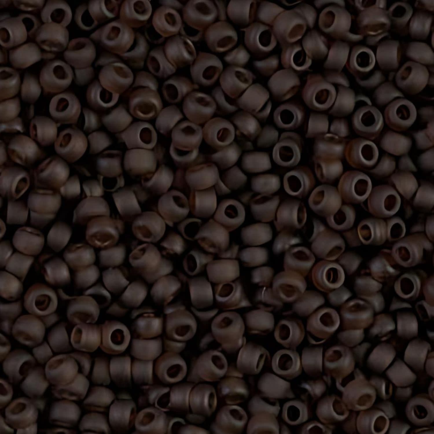 #6 Miyuki Seed Beads - Matte Transparent Brown, 6-9135F-TB, Approx 240 Beads, 1 five inch tube, 20 grams
