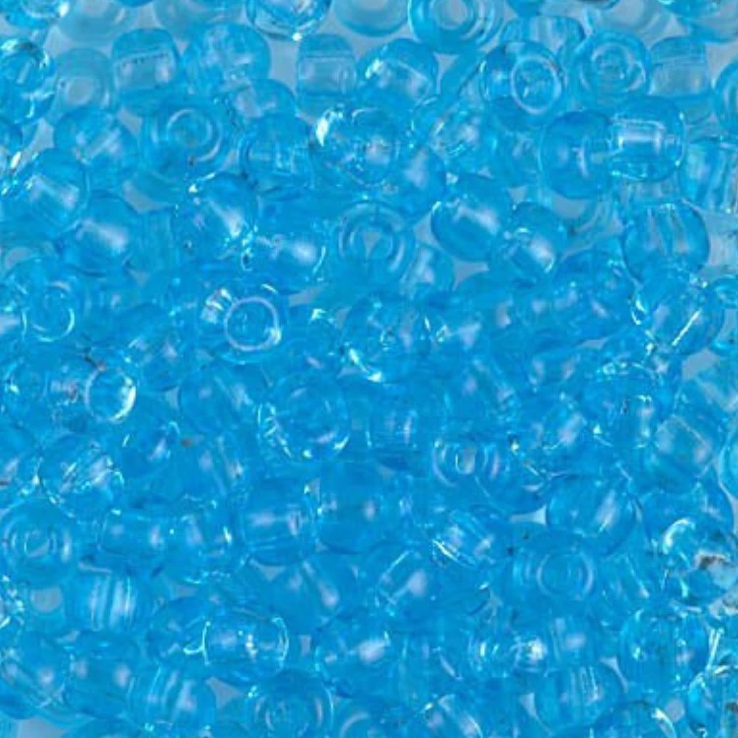 #6 Miyuki Seed Beads - Transparent Light Blue, 6-9148-TB, Approx 240 Beads, 1 five inch tube, 20 grams