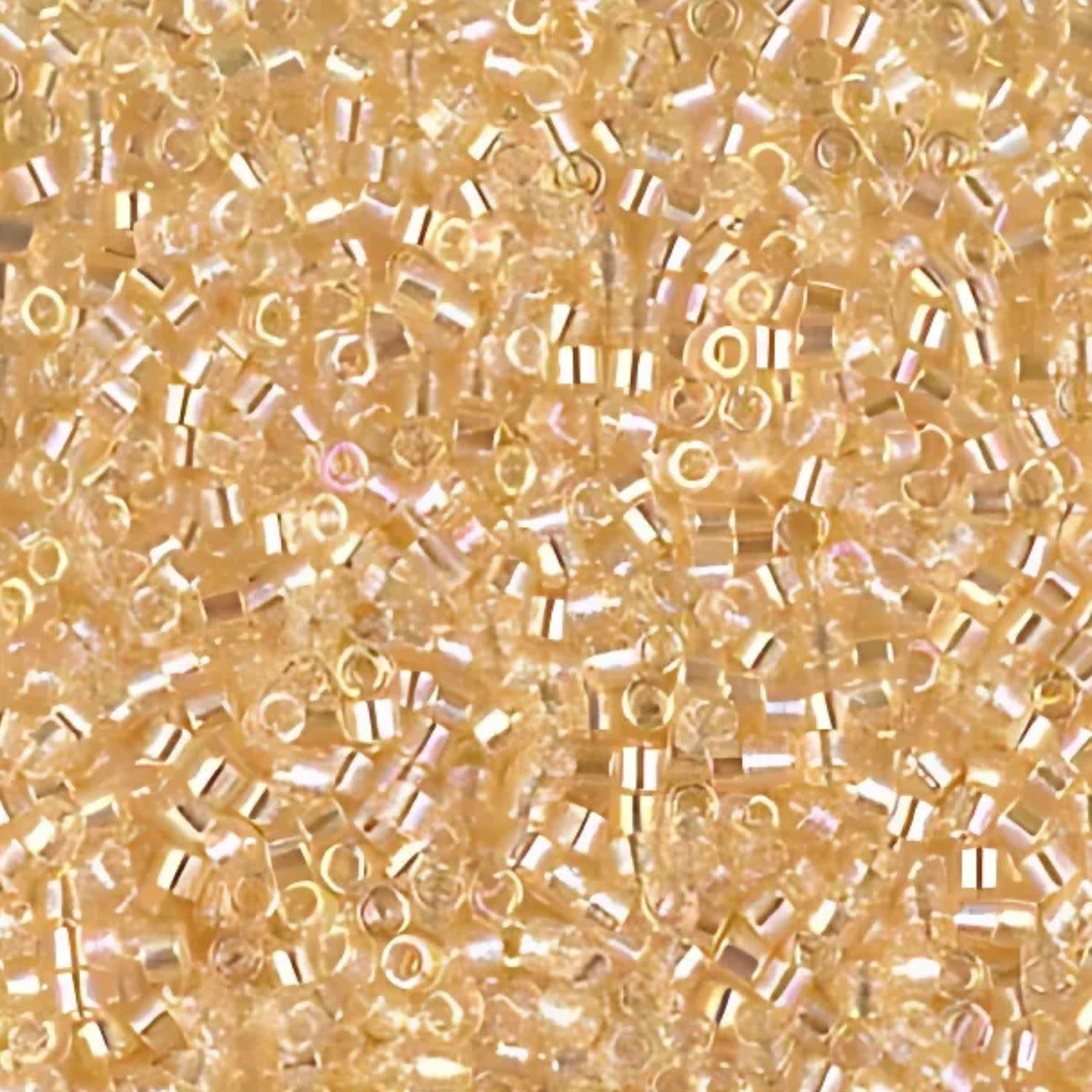 #11 Delica Seed Beads, Transparent Crystal Ivory Luster, DB1252-TB, Approx 1440 Beads, 1 two inch tube, 7.2 grams