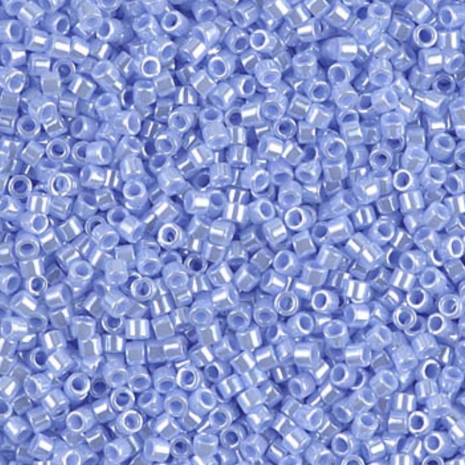 #11 Delica Seed Beads, Opaque Luster Agate Blue, DB1568-TB, Approx 1440 Beads, 1 two inch tube, 7.2 grams