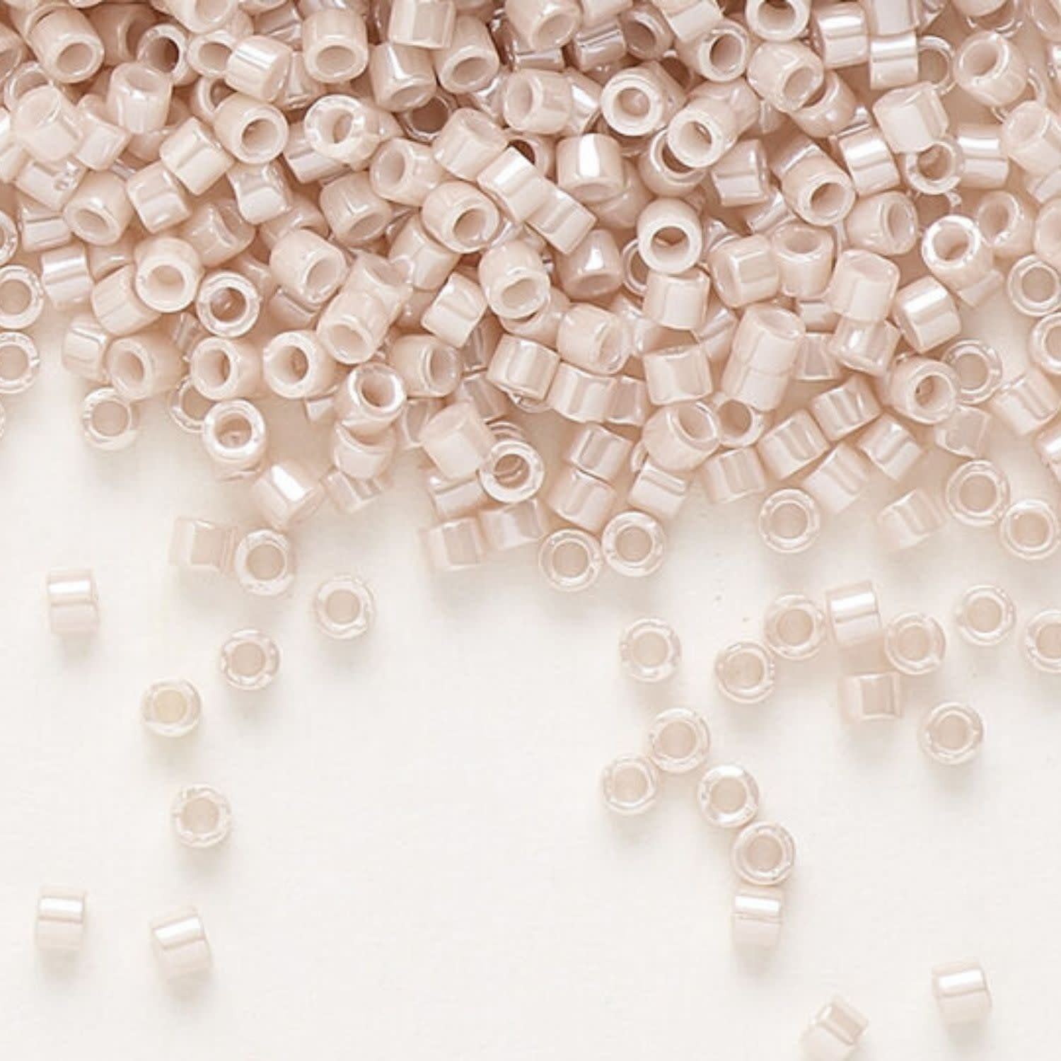 #11 Delica Seed Beads, Opaque Luster Pink Champagne Ceylon, DB1535-TB, Approx 1440 Beads, 1 two inch tube, 7.2 grams