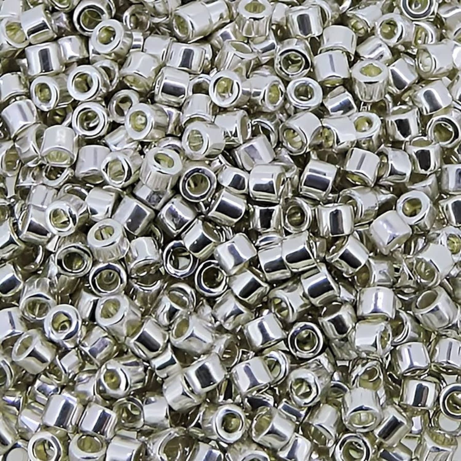 #11 Delica Seed Beads, Galvanized Silver, DB035-TB, Approx 1440 Beads, 1 two inch tube, 7.2 grams